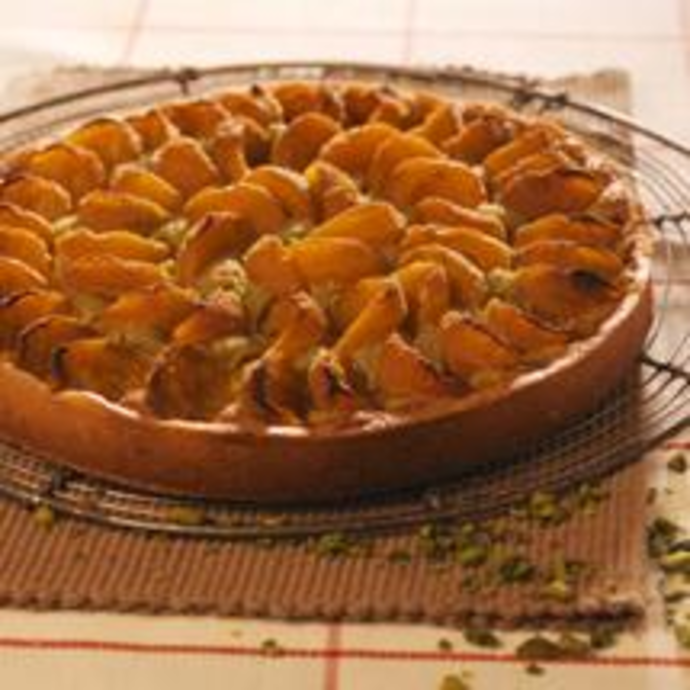 Tarte aux abricots et pistaches