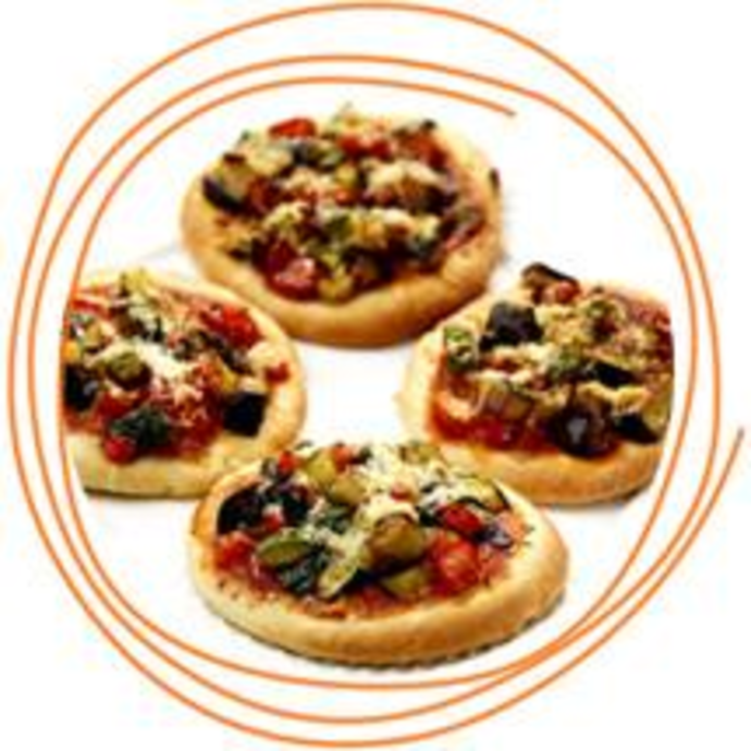 Mini-pizza aux légumes