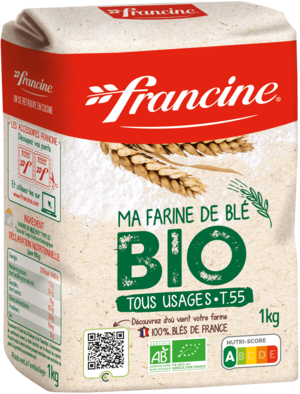 Farine de blé T55 BIO Francine NOUVEAU QR CODE !