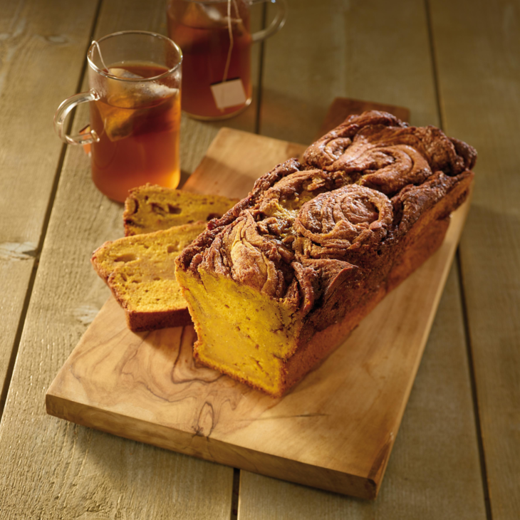 Pumpkin Bread – Gâteau au potiron et tourbillons de cannelle
