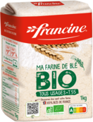 Farine de blé T55 BIO Francine NOUVEAU QR CODE !