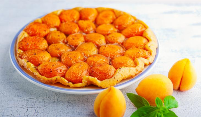 Tarte Tatin aux abricots et au miel
