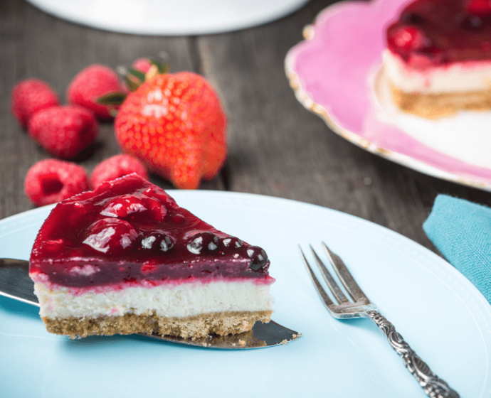 Cheesecake gourmand aux fruits rouges