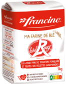 Farine de blé T65 
Label Rouge Francine