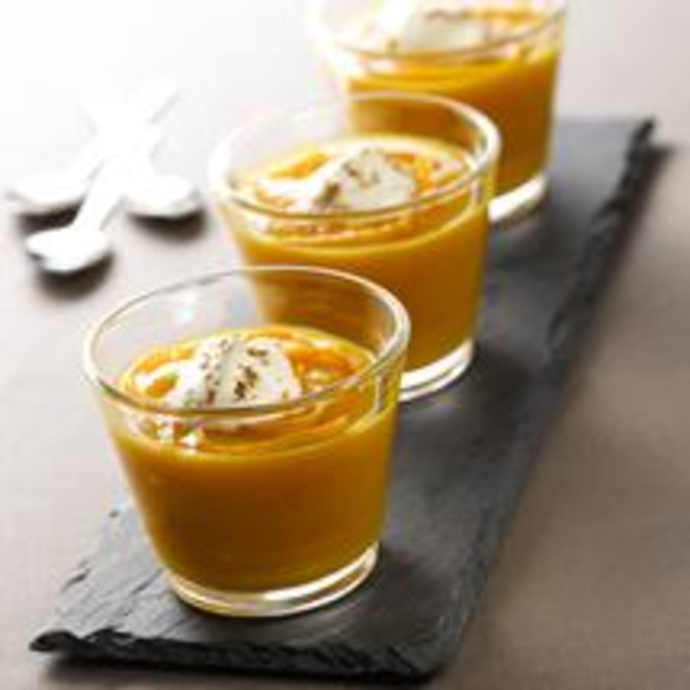 Crème de potiron au zeste d’orange
