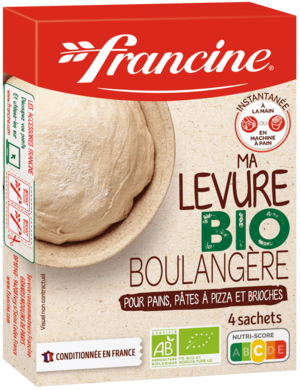 Levure boulangère Bio Francine - Boite 4 sachets de levure boulangère