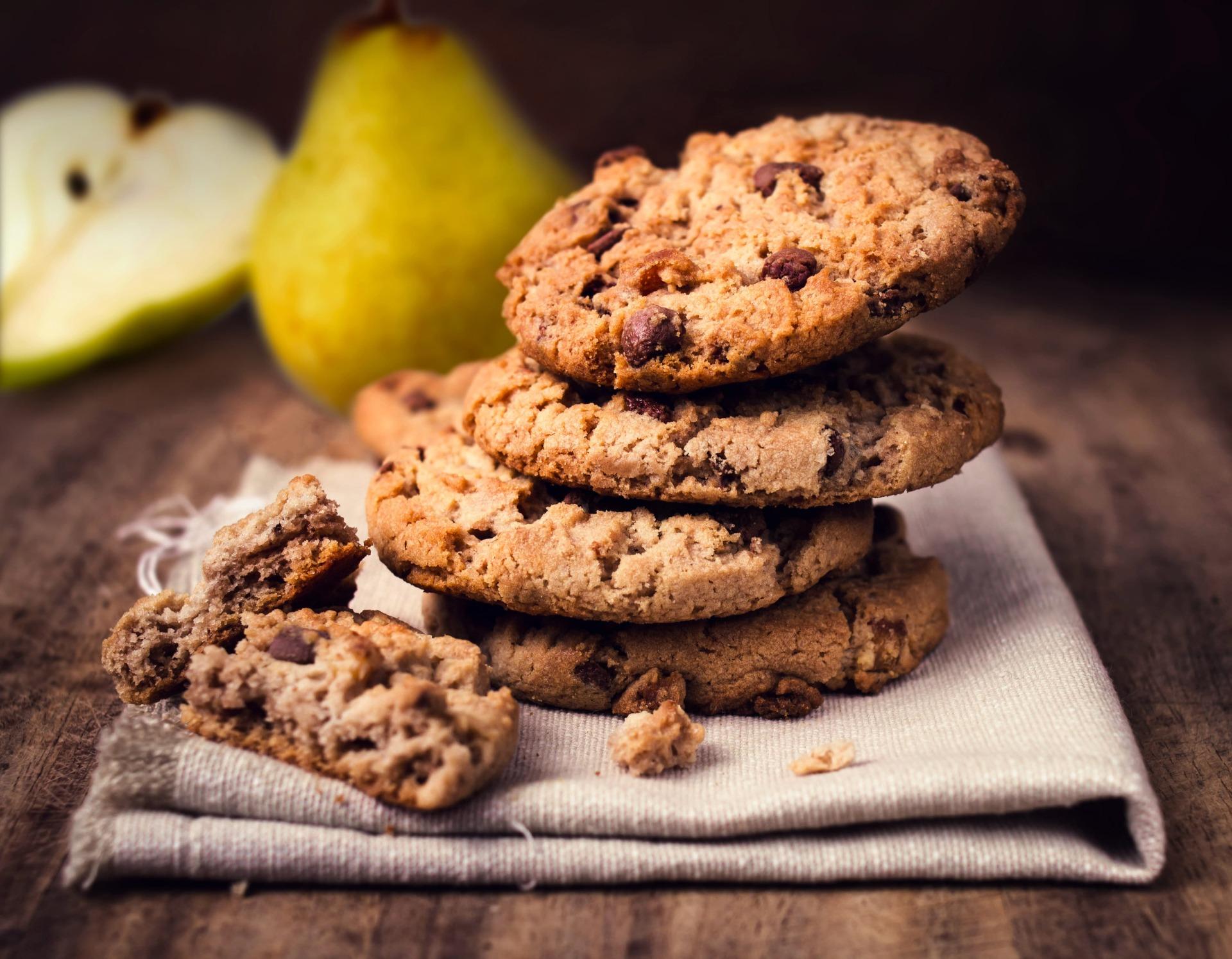 Cookies poire-chocolat