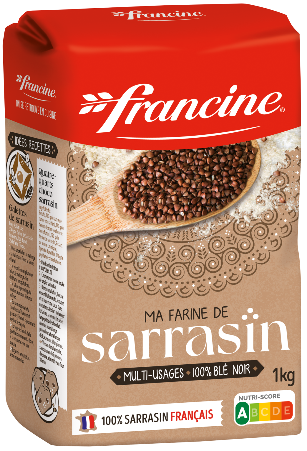 Crêpes sans gluten à la farine de sarrasin