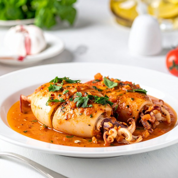 Calamars farcis à l’italienne (Italie)
