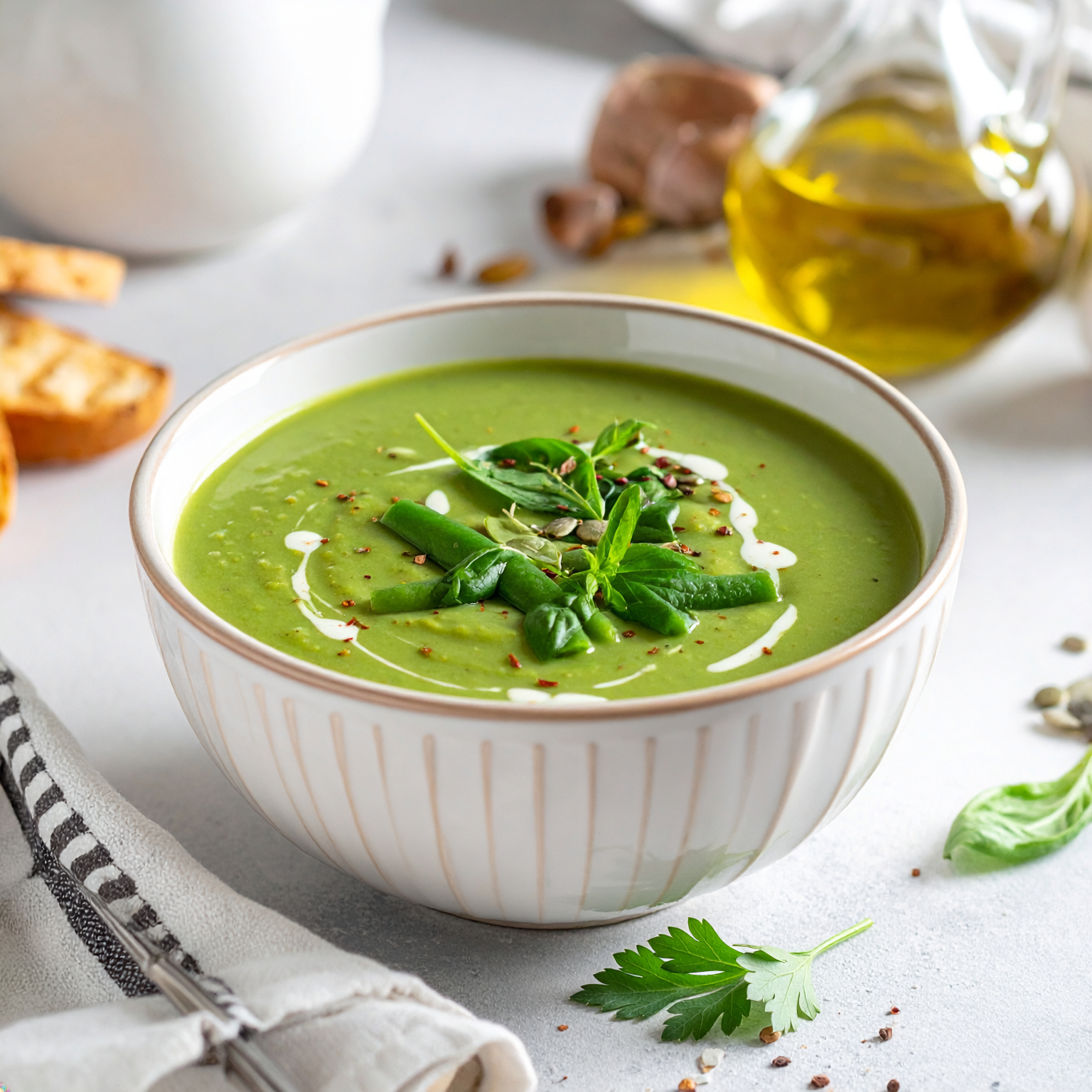 Soupe de haricots verts