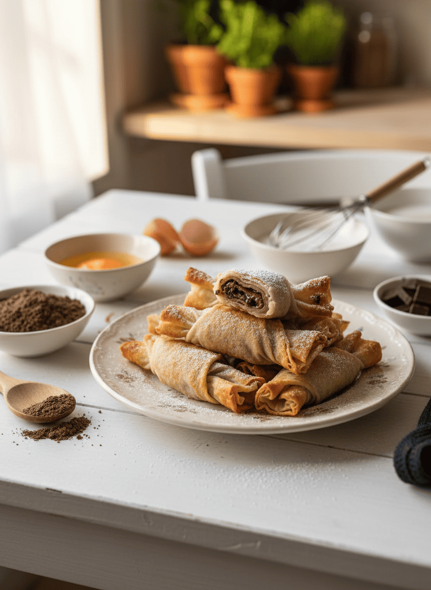 Bonbons croustillants de crêpes au sarrasin