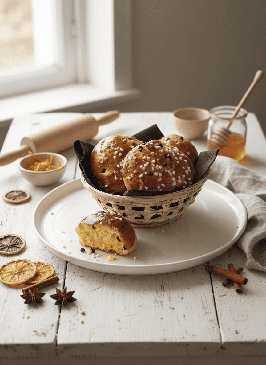 Petits pains aux épices et à la fleur d&rsquo;oranger