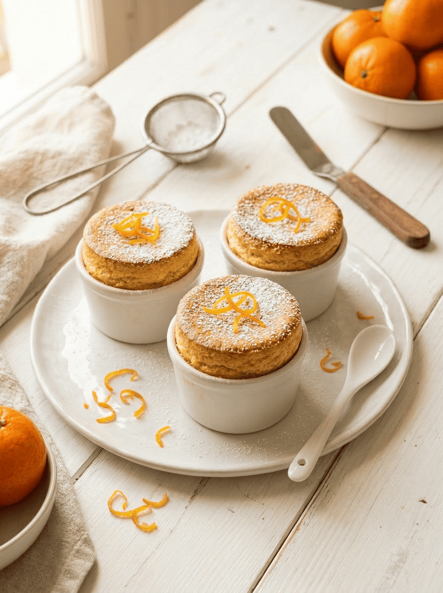 Petits soufflés à la clémentine
