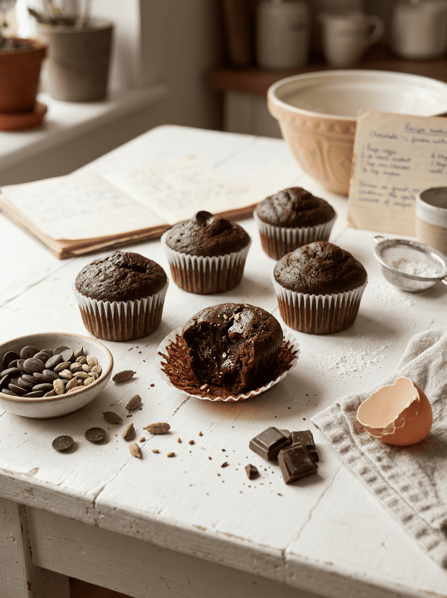 Petits gâteaux fondants au chocolat et à la cardamome