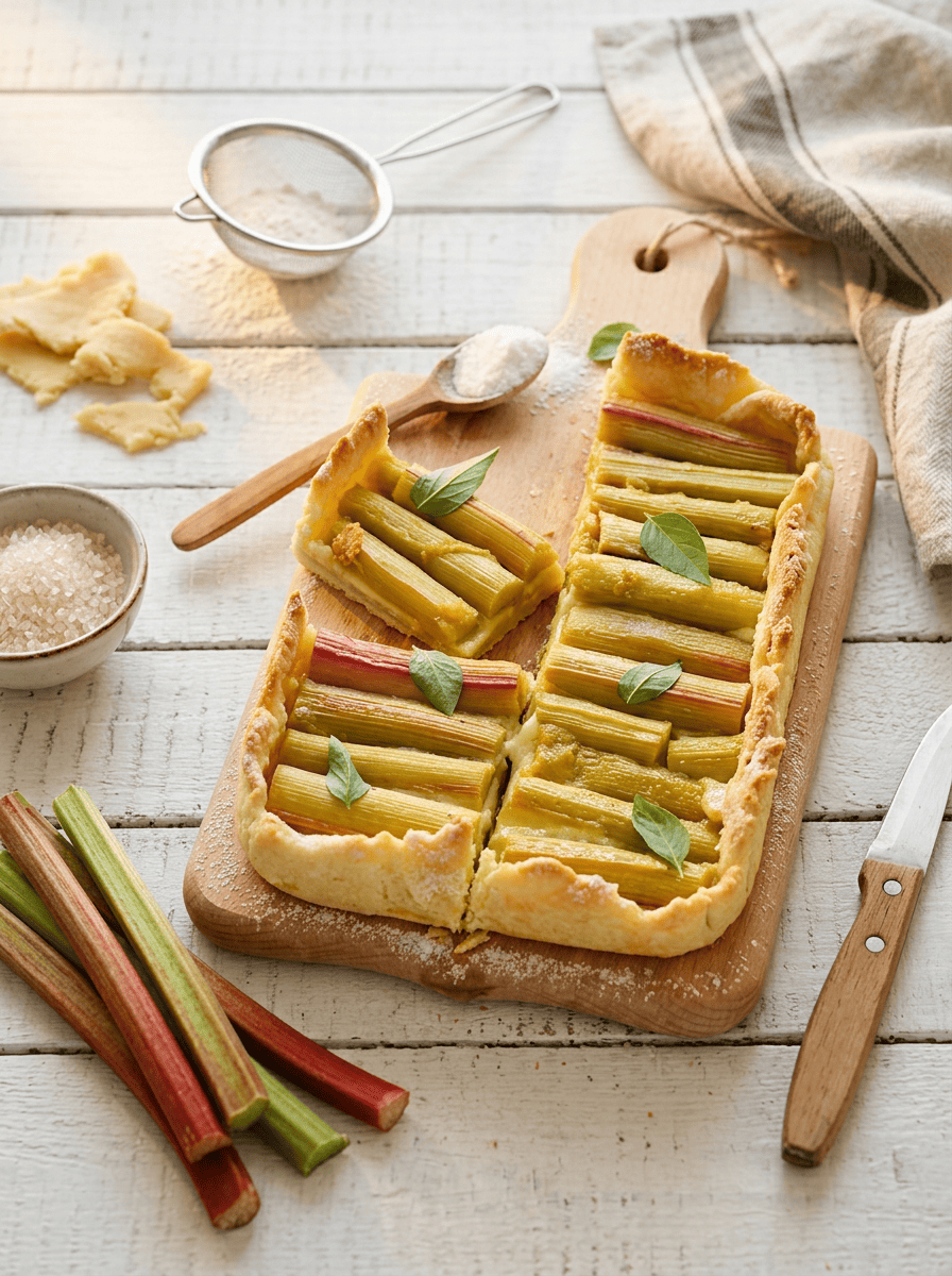 Tarte à la rhubarbe