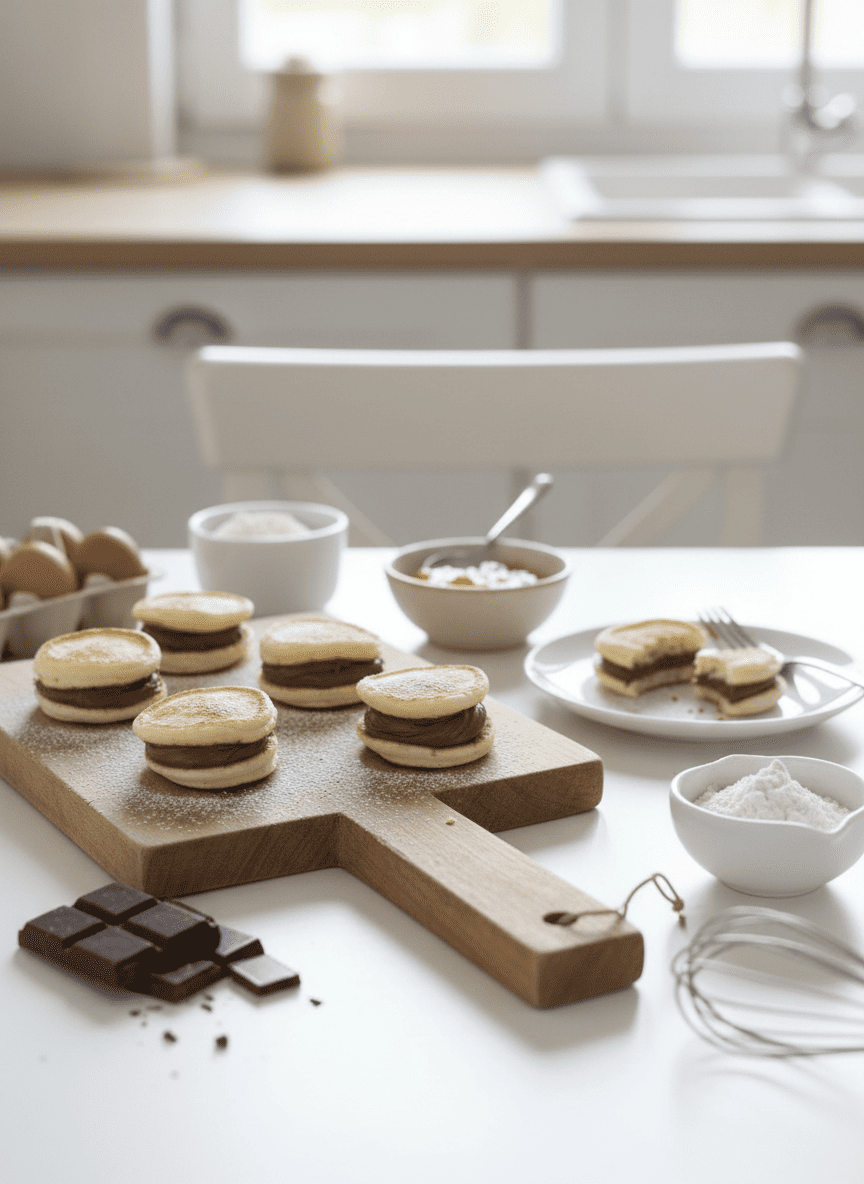 Pancakes en macarons