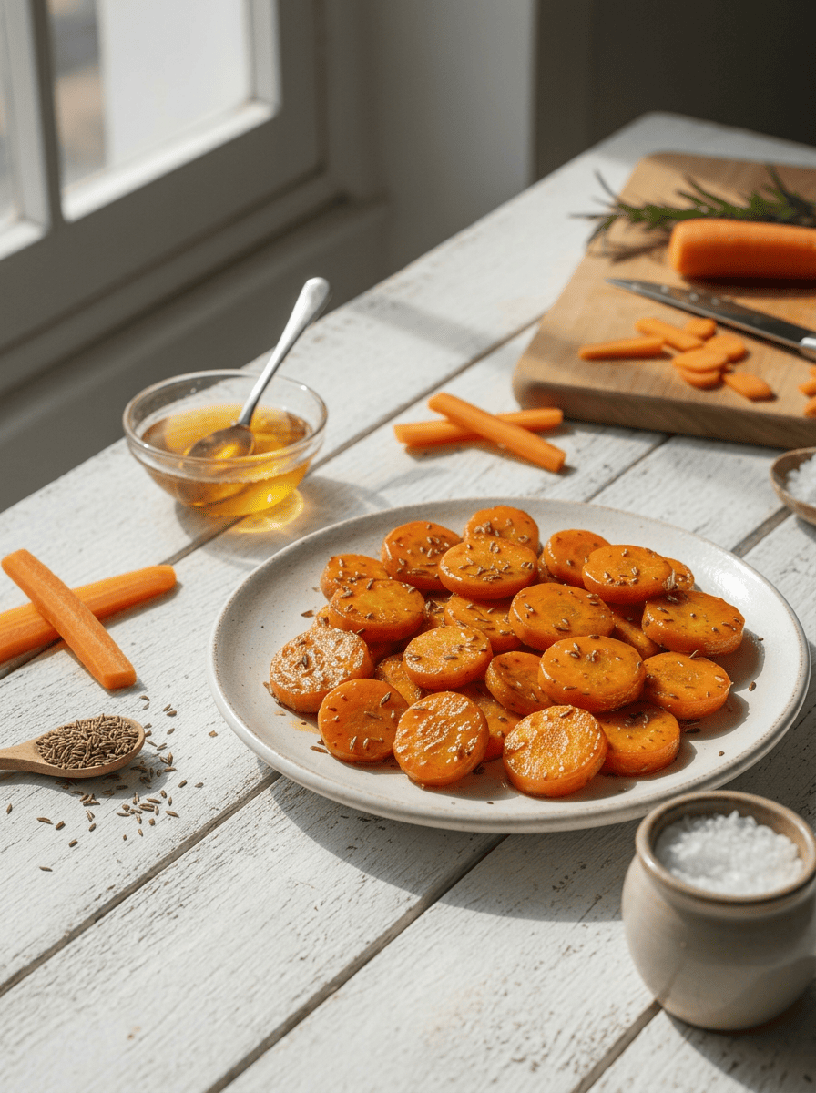 Carottes au miel et au cumin