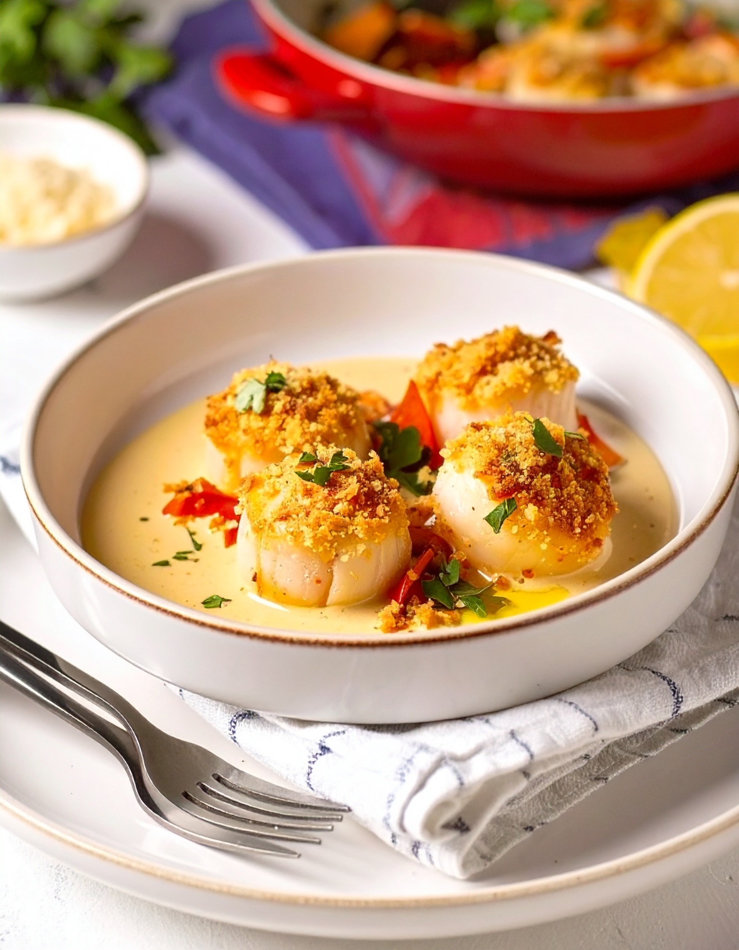 Coquilles Saint-Jacques à la sauce Mornay