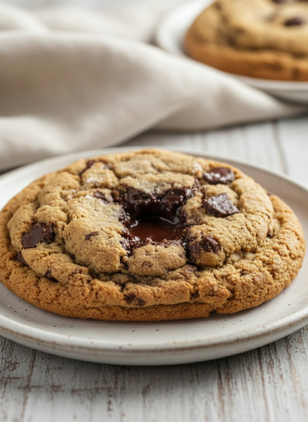 Cookie géant au coeur fondant