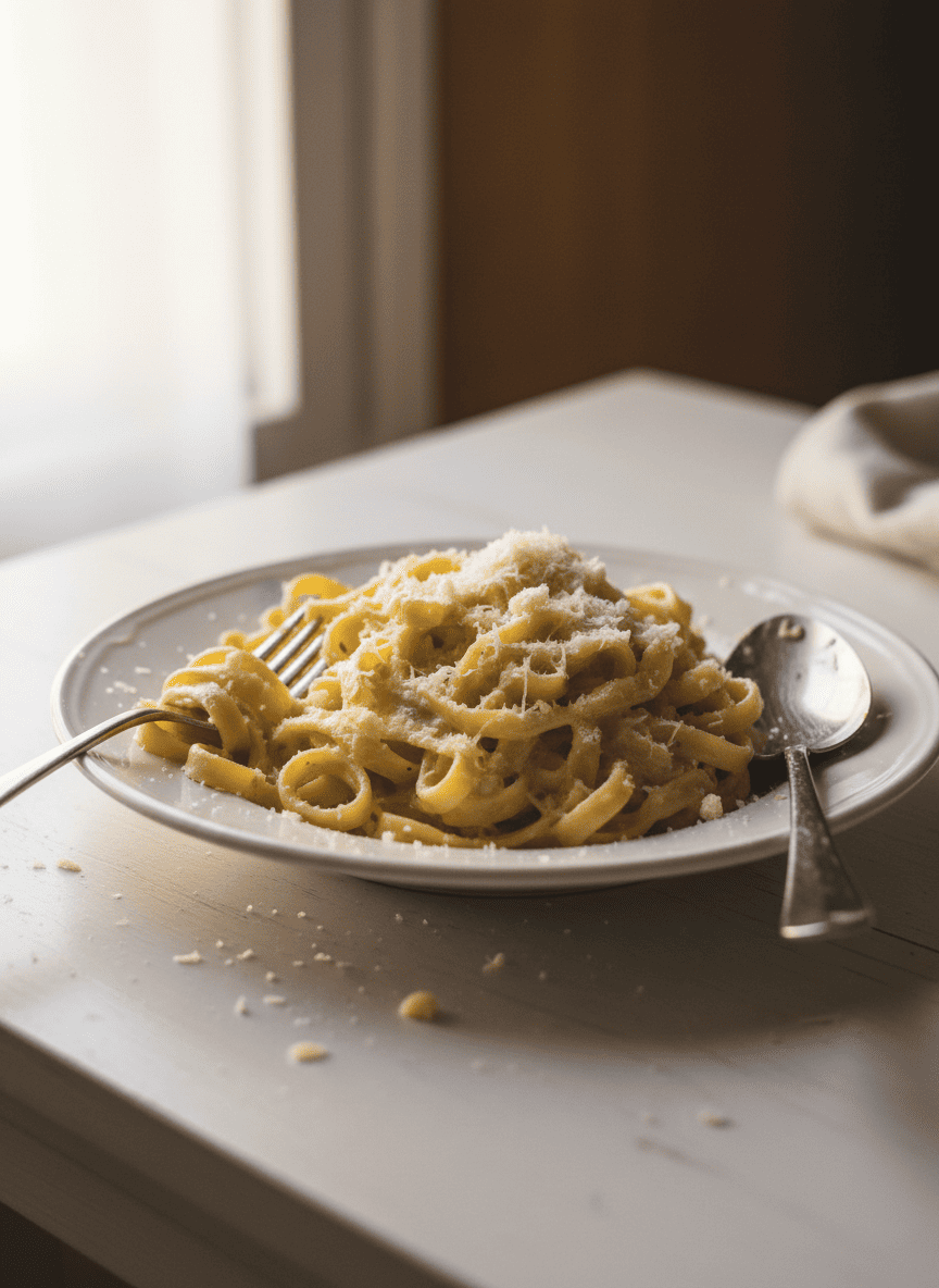 Tagliatelles aux 4 fromages