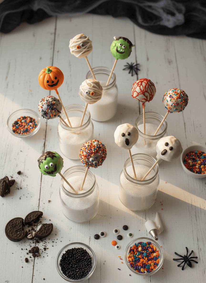 Popcakes d’Halloween