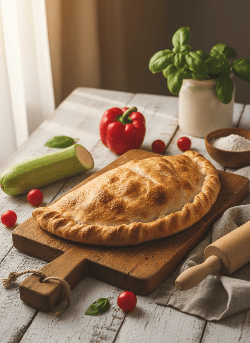 Calzone aux légumes grillés