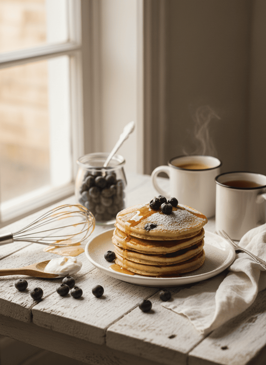 Pancakes à la myrtille