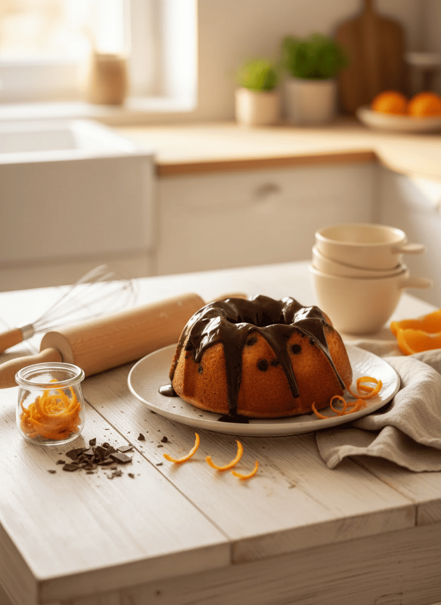 Gâteau orange chocolat