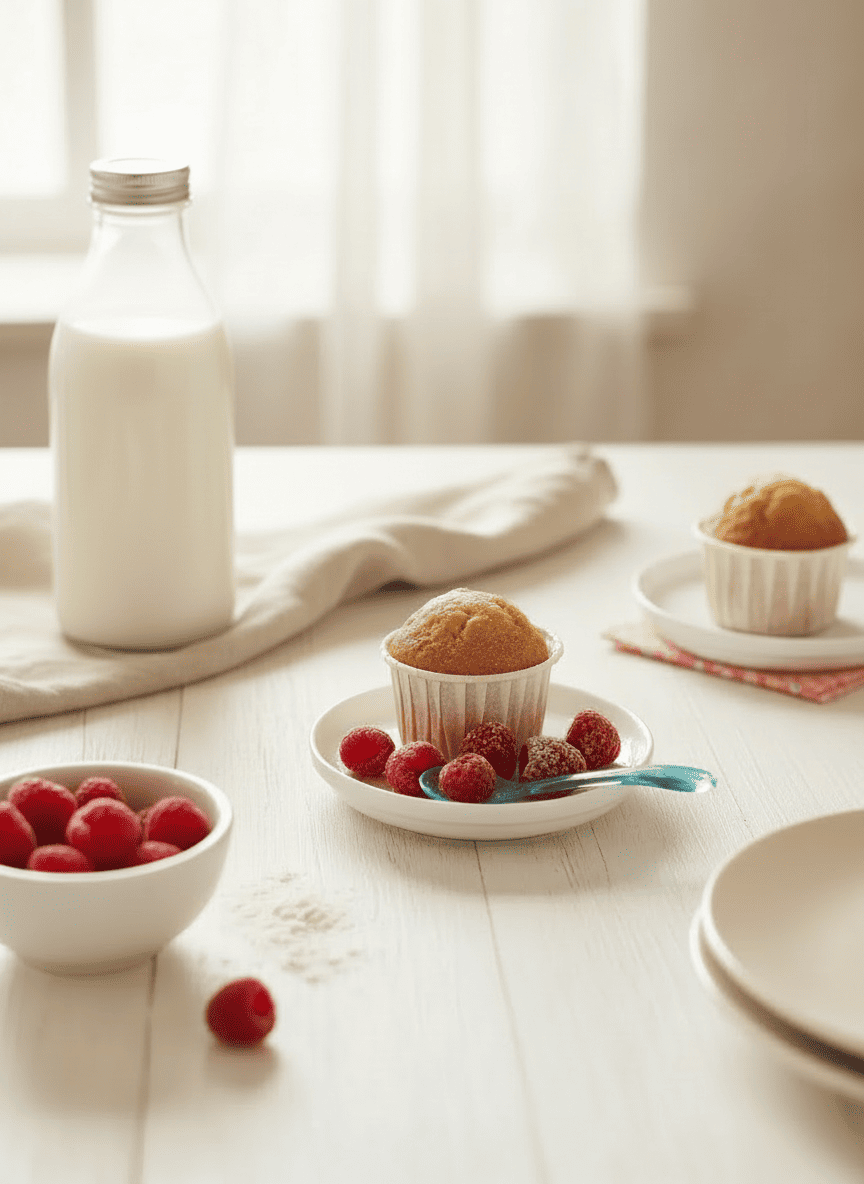 Muffins aux framboises