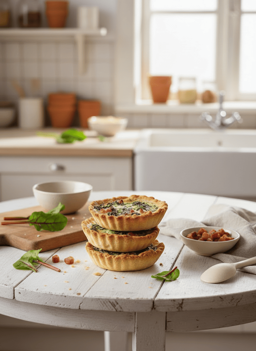 Quiche aux blettes et aux lardons