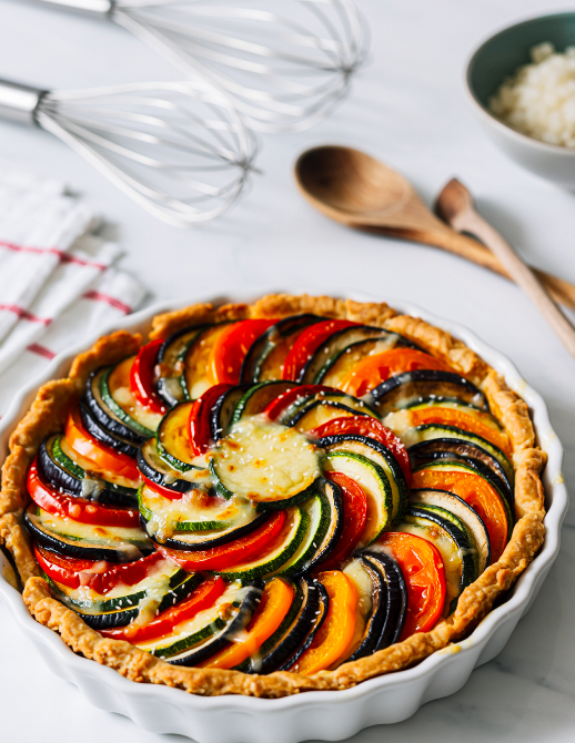 Tarte façon tian de légumes