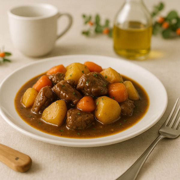 Ragoût de bœuf aux carottes et pommes de terre