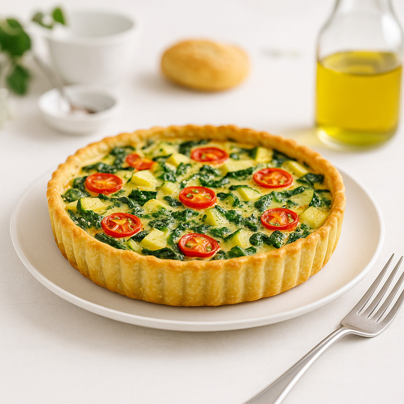 Quiche végétarienne aux légumes