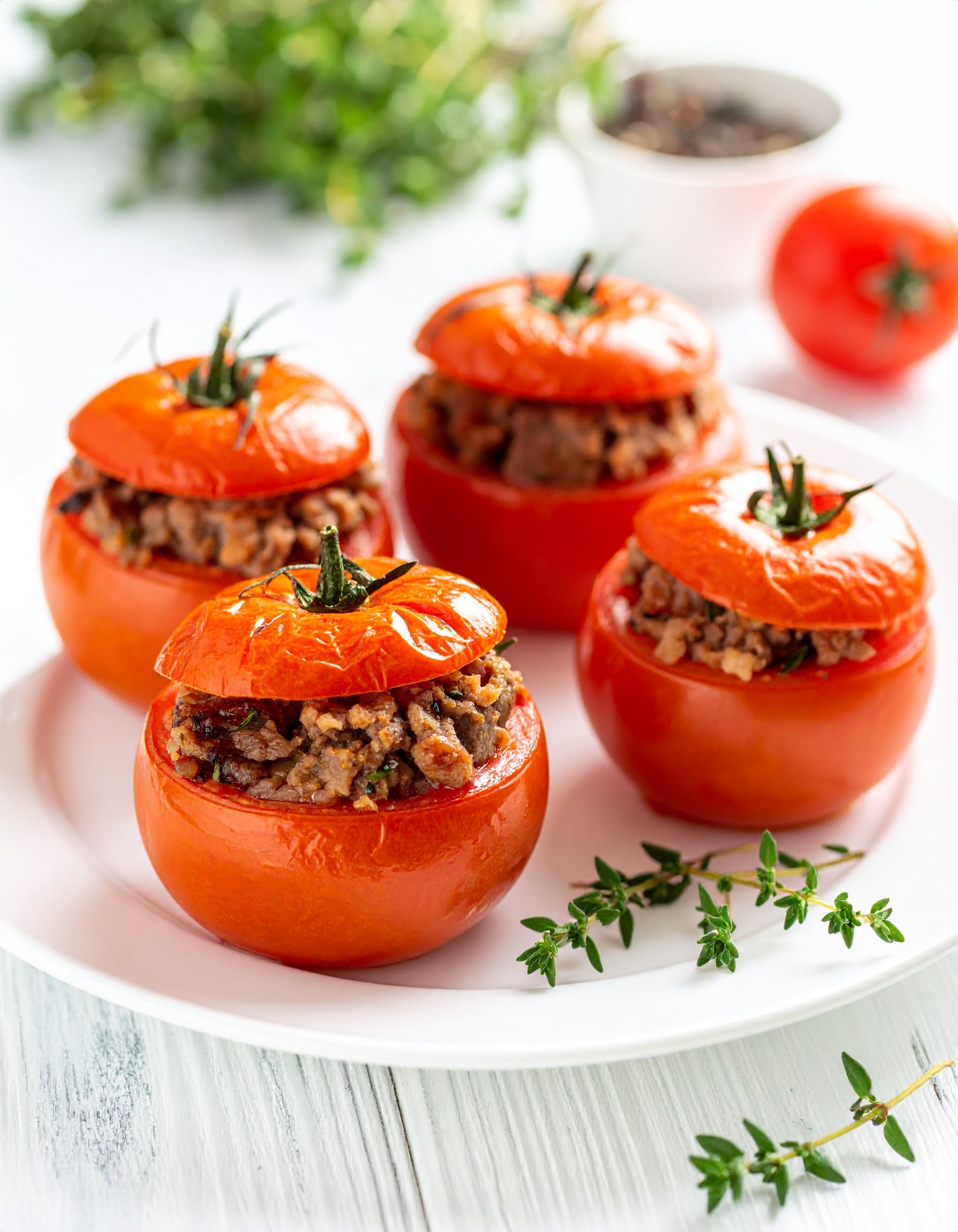 Tomates farcies au thym