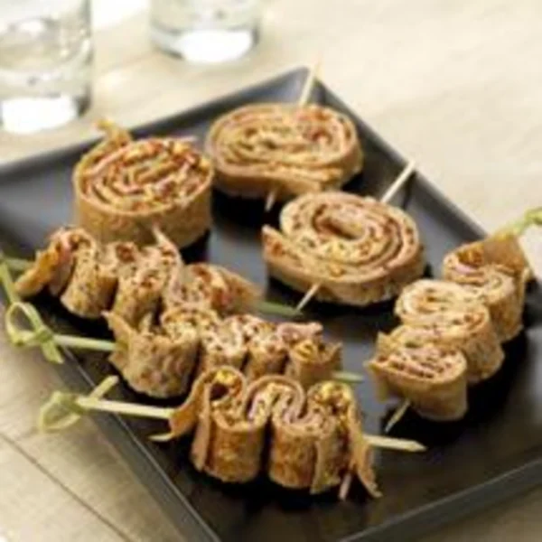 Allumettes de blé noir au jambon