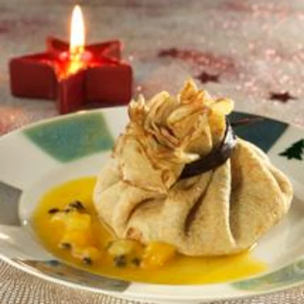 Aumônières aux fruits exotiques