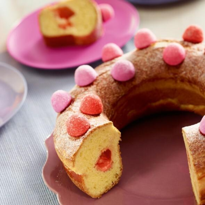 Brioche aux bonbons fraises