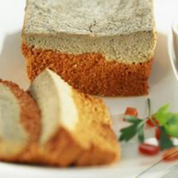 Cake aux deux couleurs poivrons et aubergines grillées