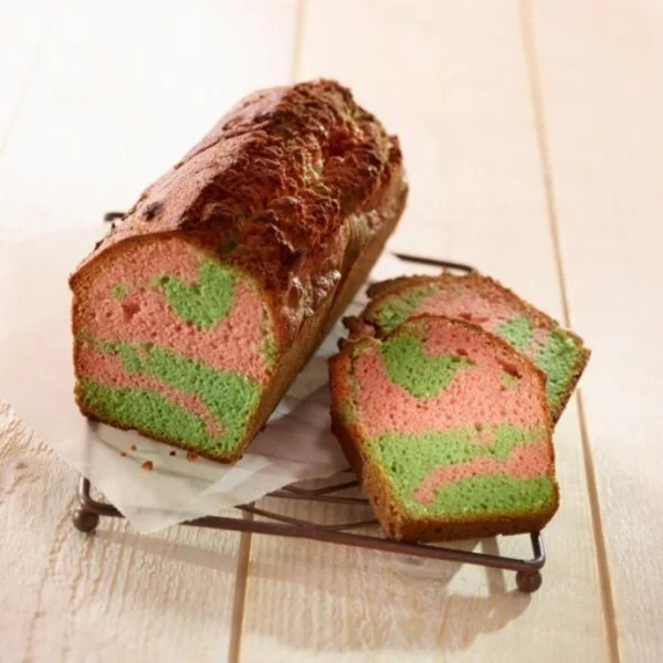 Cake marbré multicolore