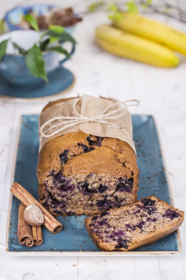 Cake myrtilles et chocolat blanc