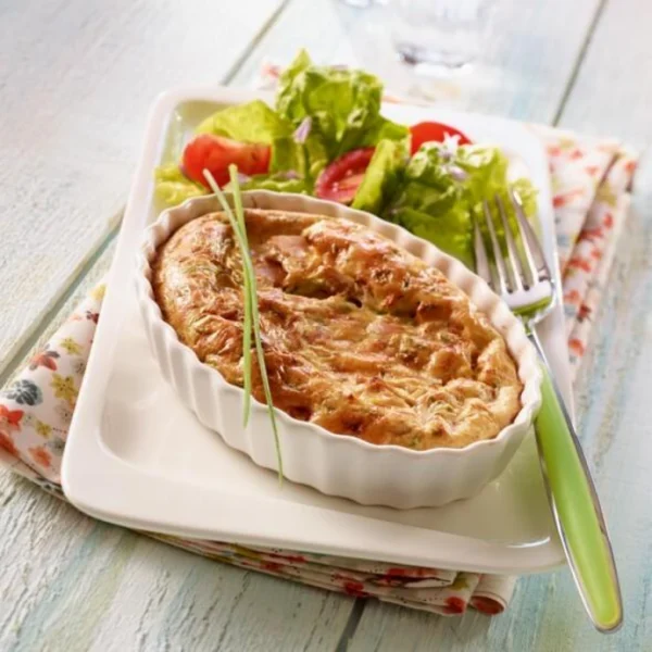 Clafoutis au thon et ciboulette