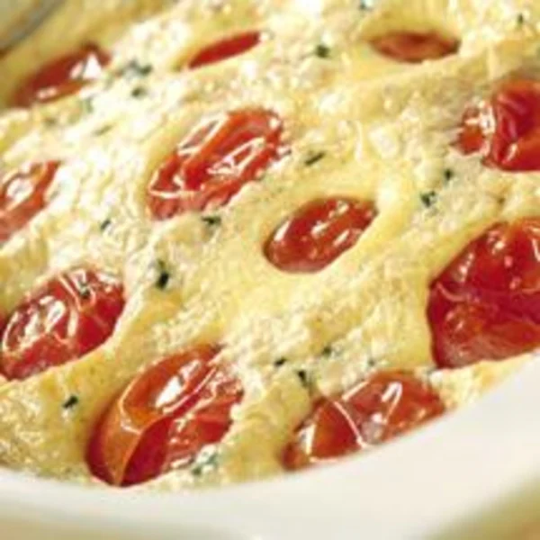 Clafoutis aux tomates cerises