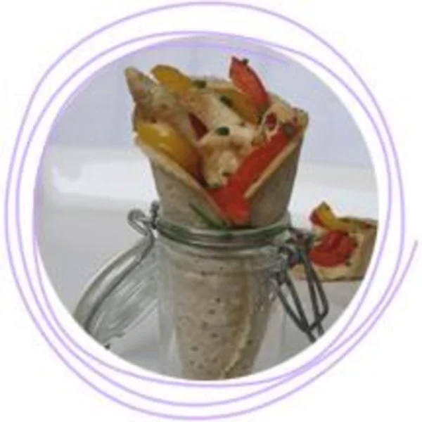 Cornets de poulet à la mexicaine