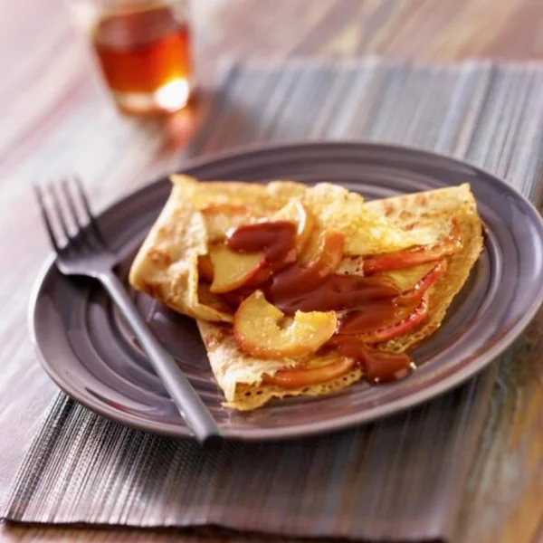 Crêpe aux pommes dorées