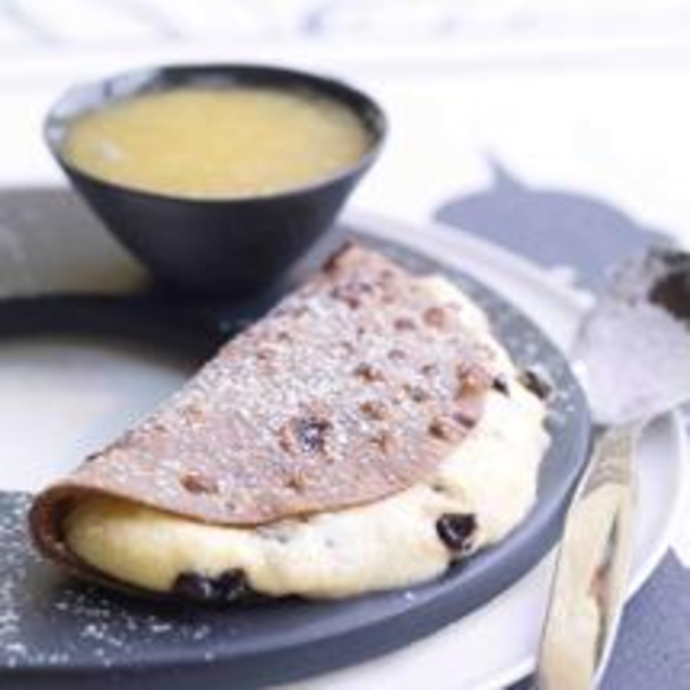 Crêpes légères au chocolat verveine et menthe