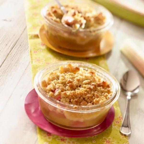Crumble à la rhubarbe