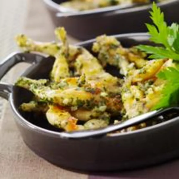 Cuisses de grenouilles panées aux fines herbes