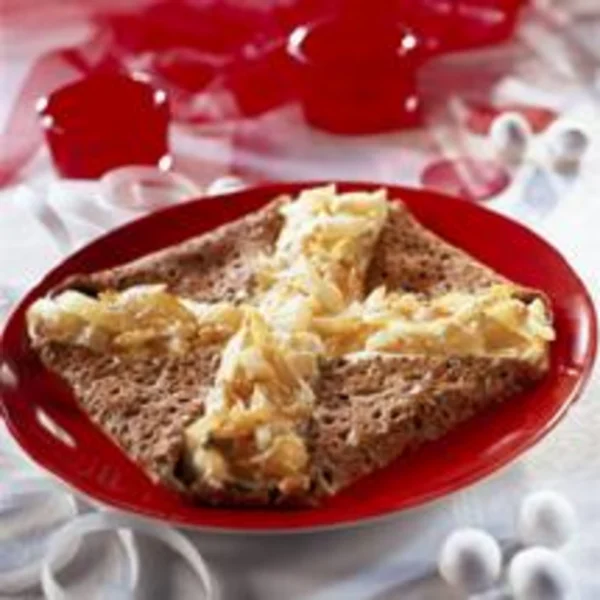 Galettes à la fondue d’oignons