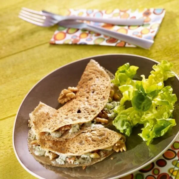 Galettes au Roquefort et noix