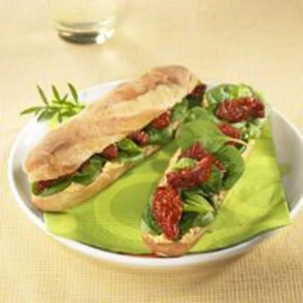 Mini-baguettes aux épinards et au chèvre frais